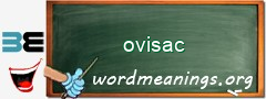 WordMeaning blackboard for ovisac